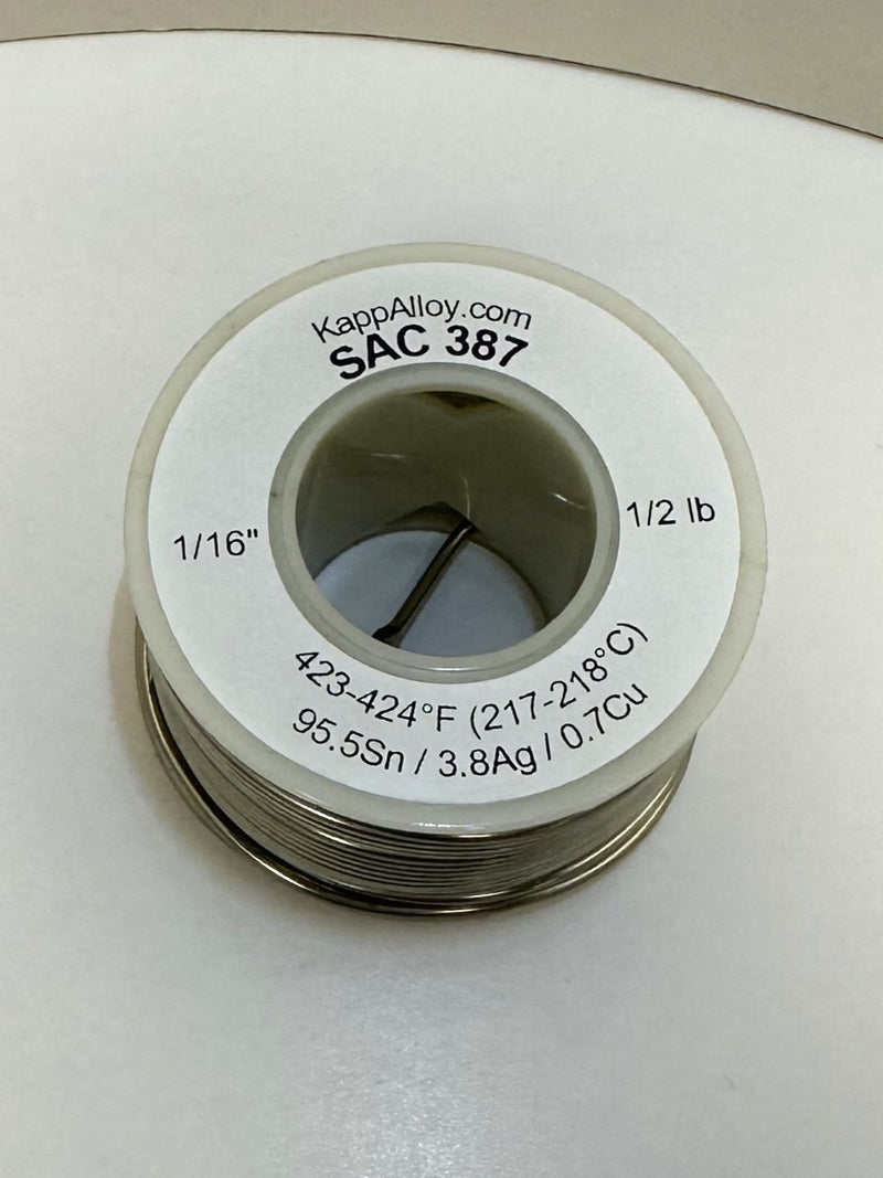 SAC387 Solid 1/16" x 1/2 lb spool