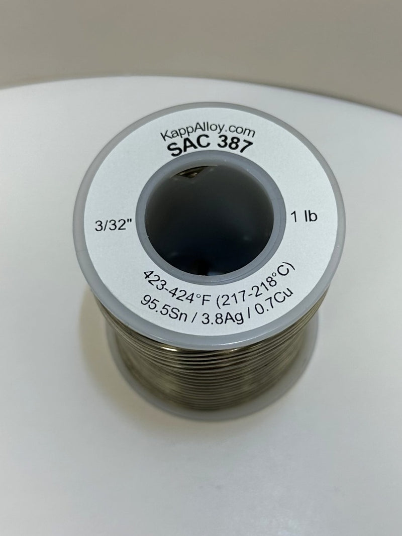 SAC387 Solid 3/32" x 1 lb spool