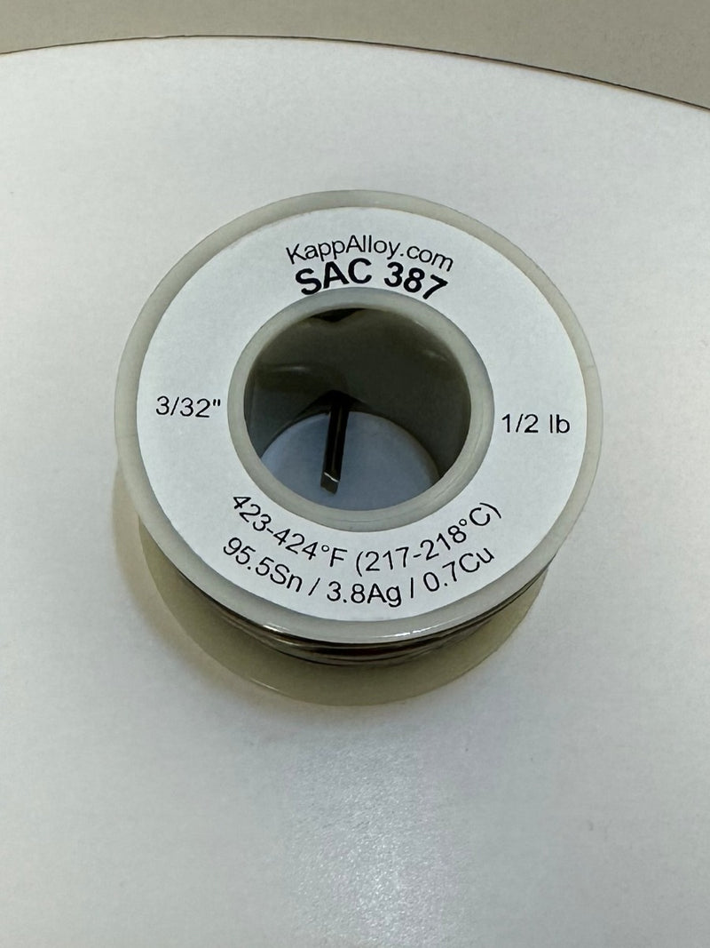 SAC387 Solid 3/32" x 1/2 lb spool