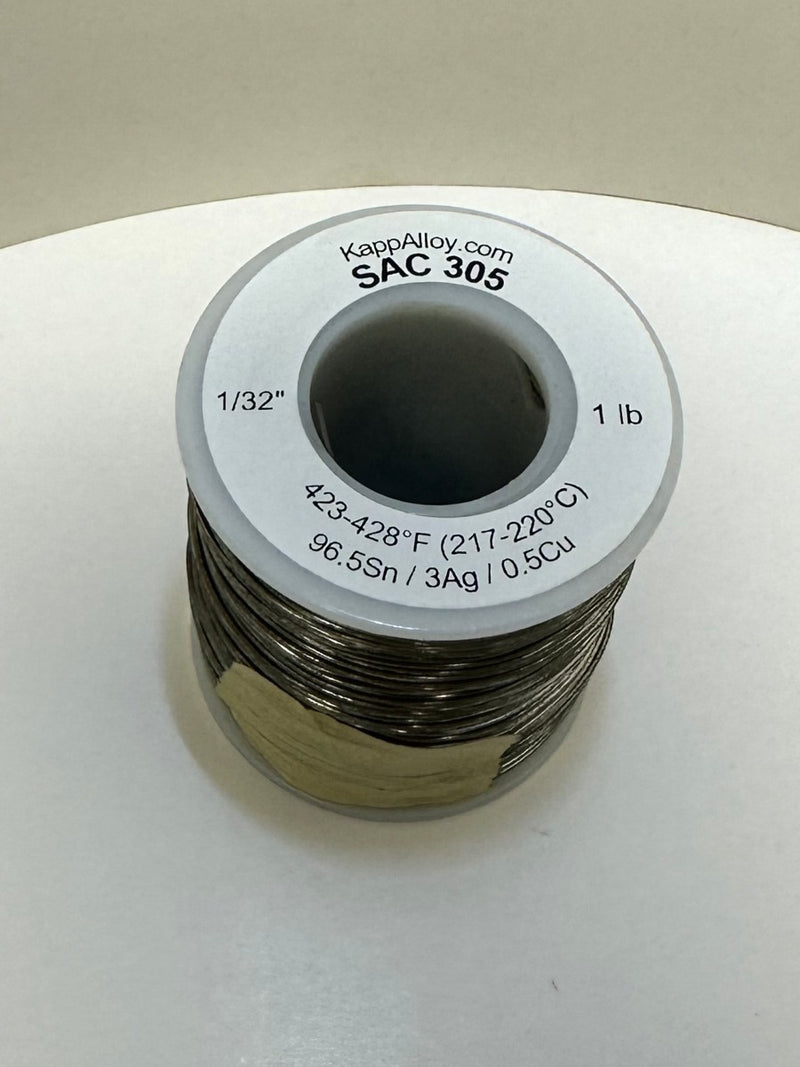 SAC305 Solid 1/32" x 1 lb spool