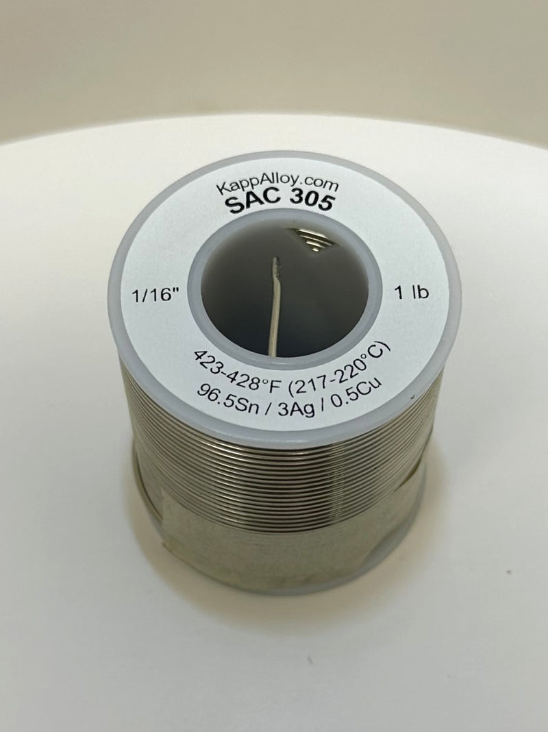 SAC305 Solid 1/16" x 1 lb spool