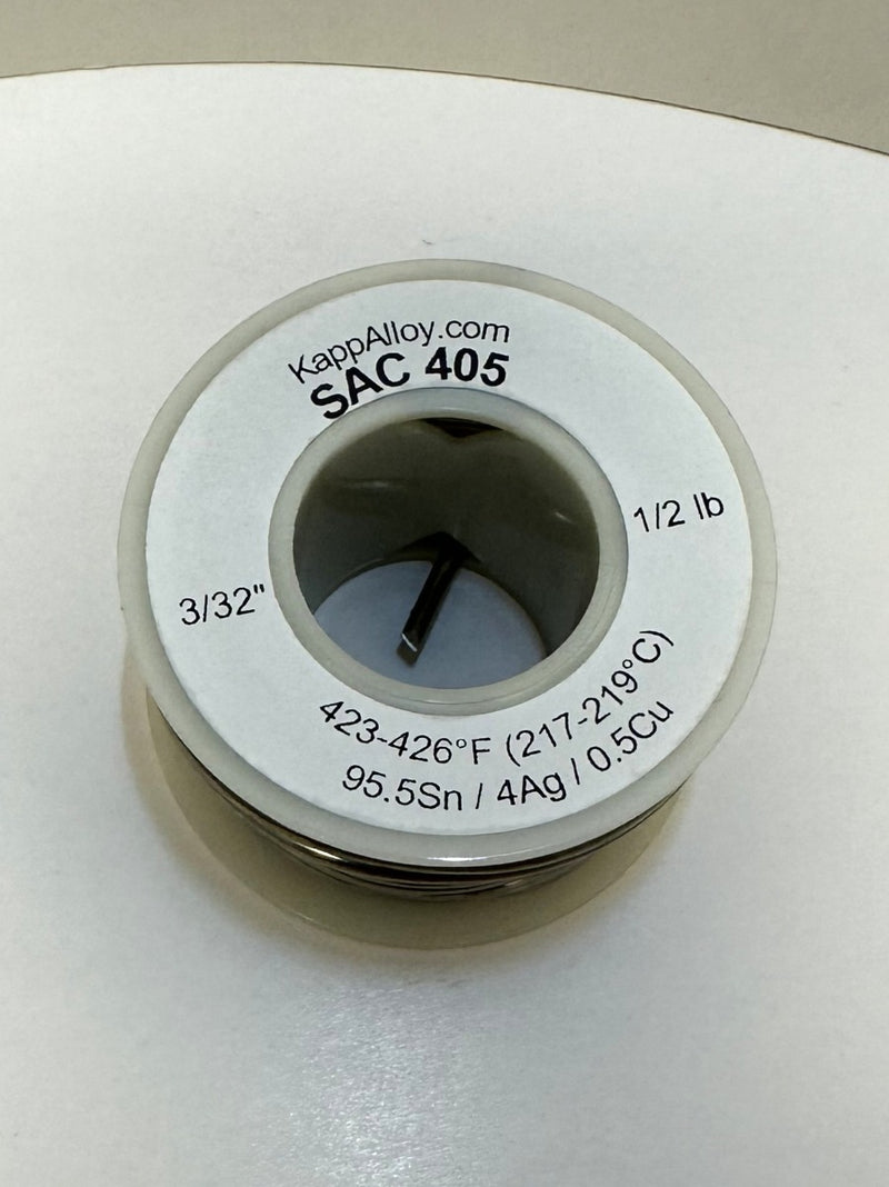 SAC405 Solid 3/32" x 1/2 lb spool