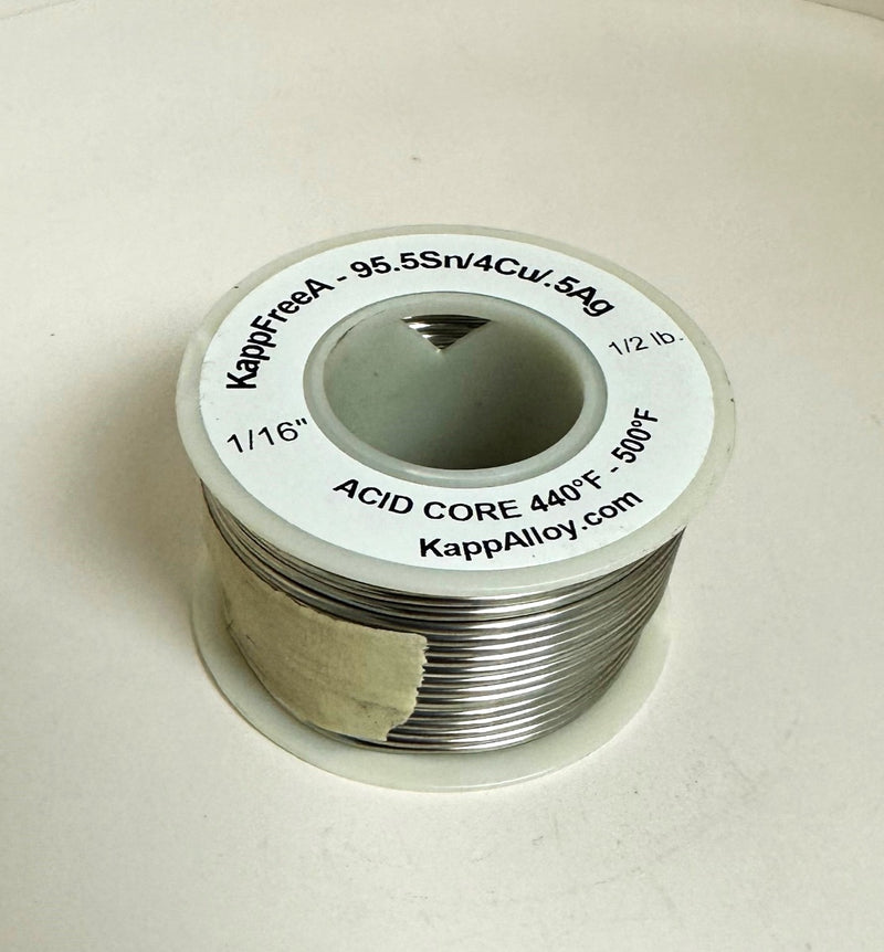 KappFree Acid Core 1/16" x 1/2 lb spool