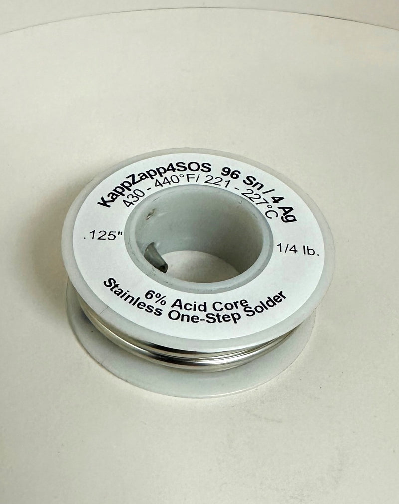 KappZapp4SOS Acid Core 1/8" x 1/4 lb spool